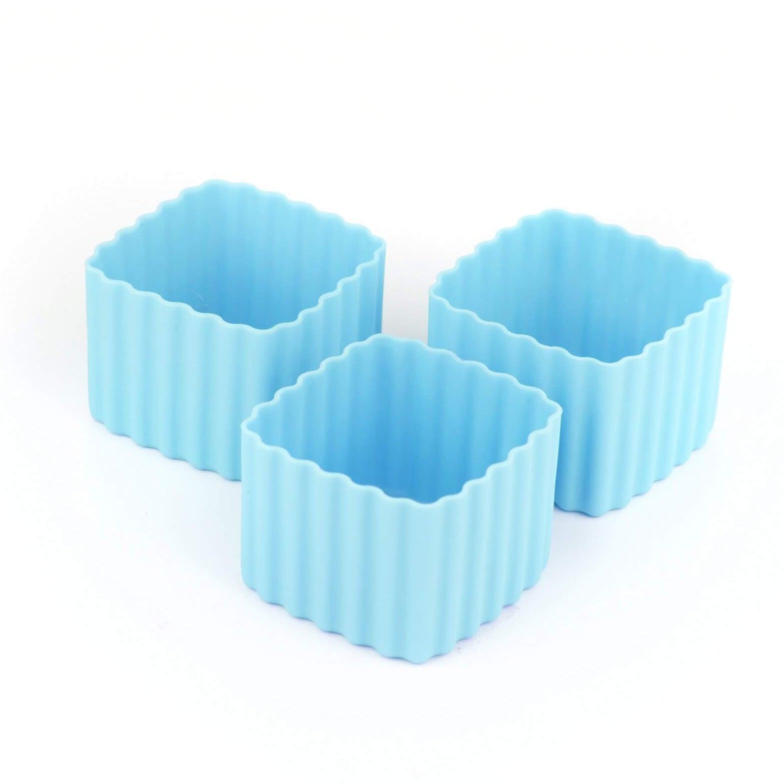 Bento Cups Square 3 Pack Light Blue