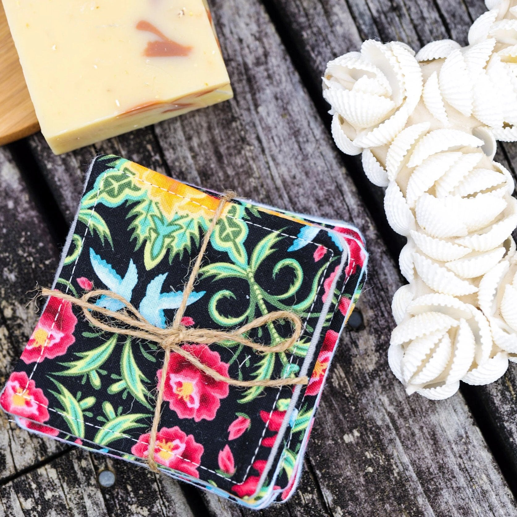 Re-useable 100% cotton makeup remover squares
