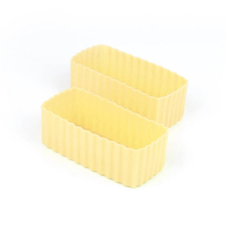 Bento Cups Rectangle 2 Pack Yellow