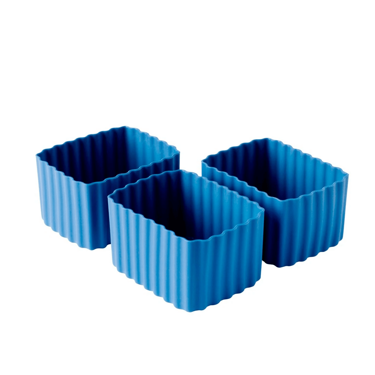 Bento Cups Rectangle Small Medium Blue