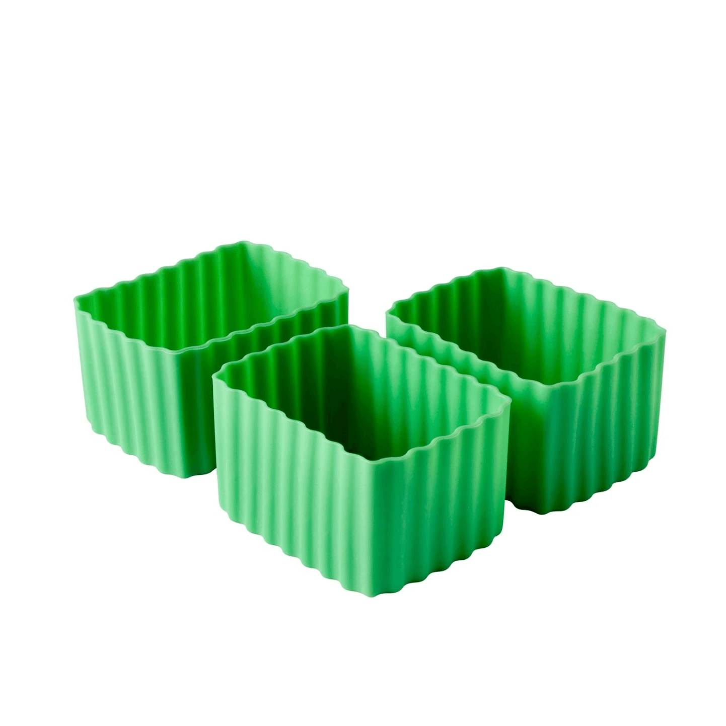 Bento Cups Rectangle Small Medium Green