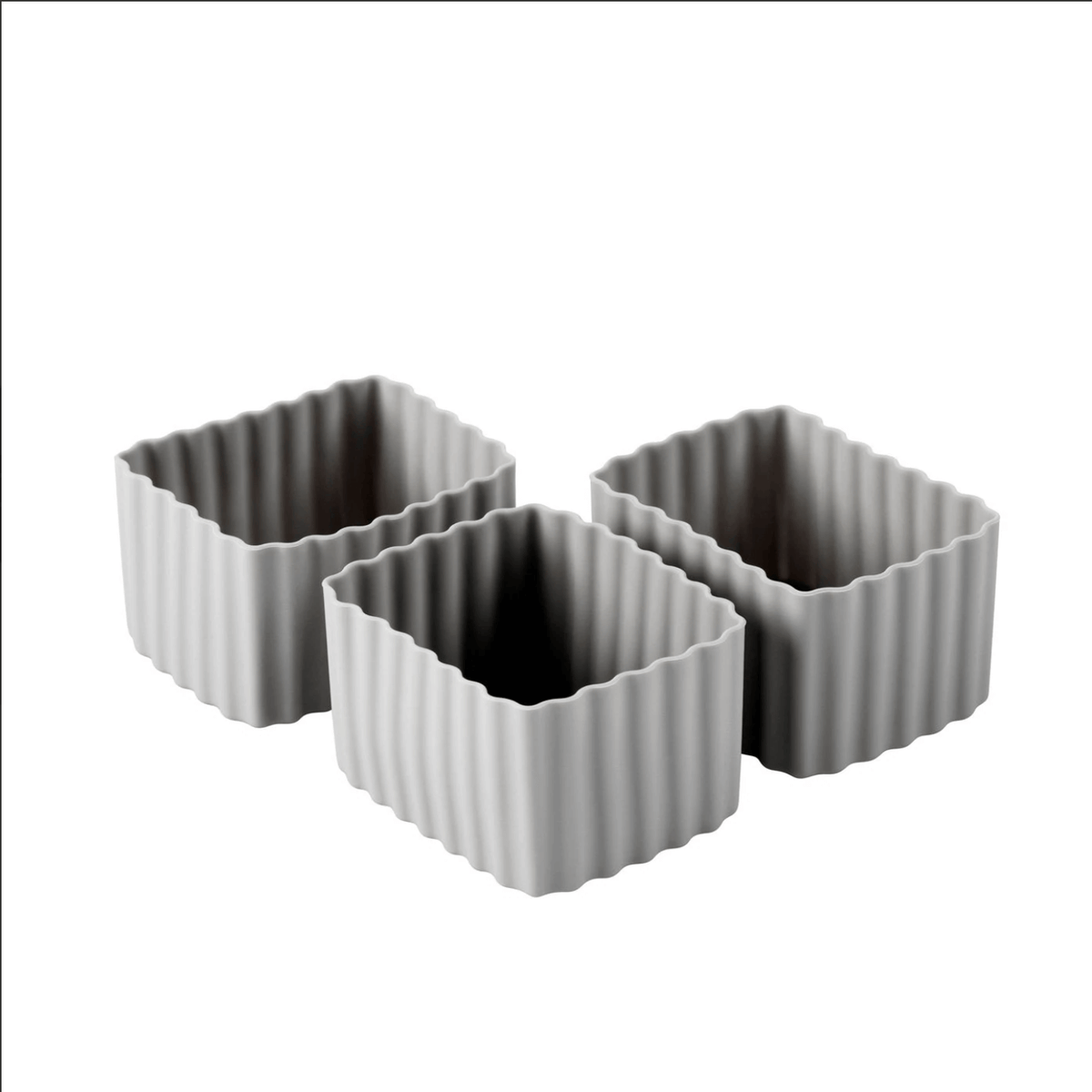 Bento Cups Small Rectangle Grey