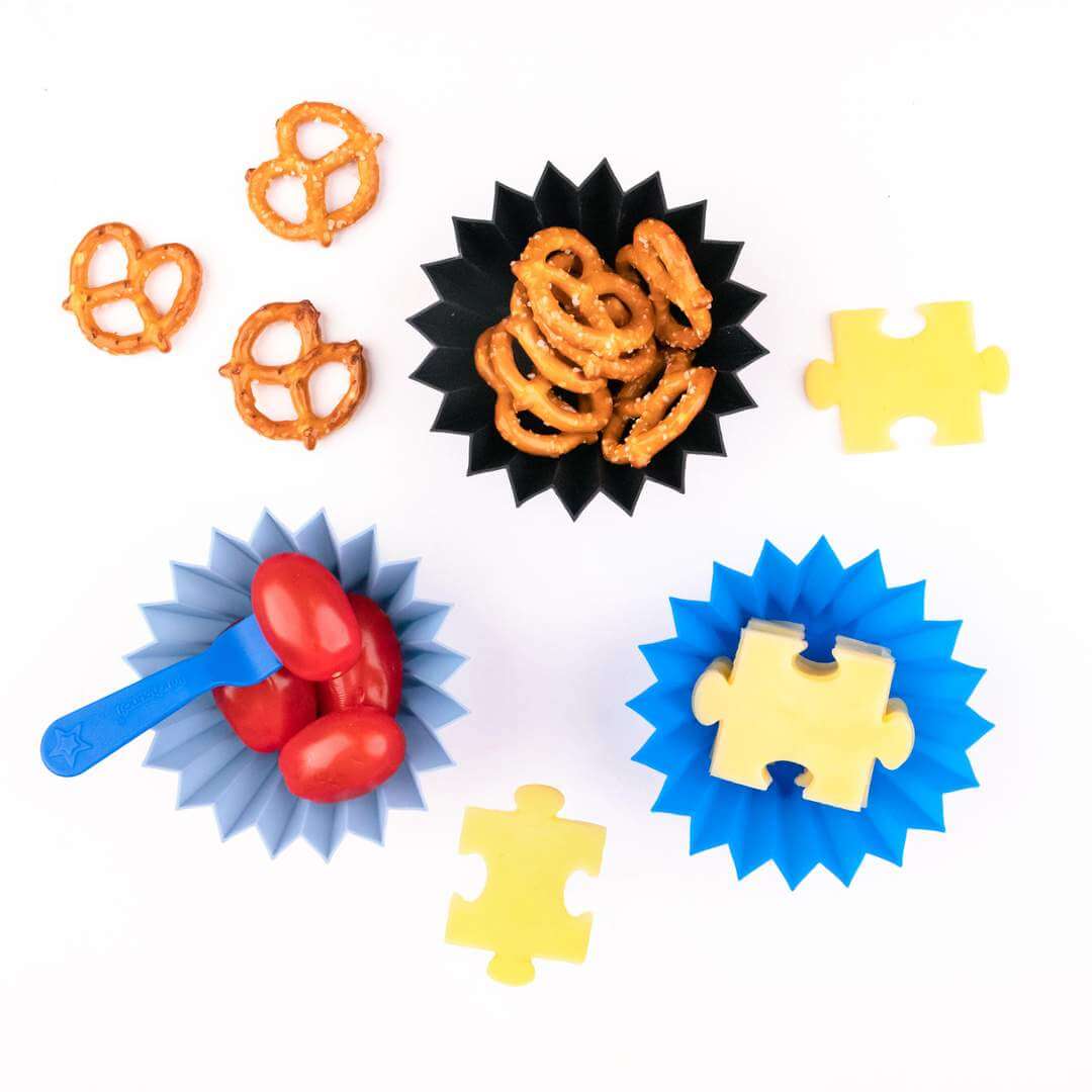 Lunch Punch Jumbo Silicone Cups With Food
