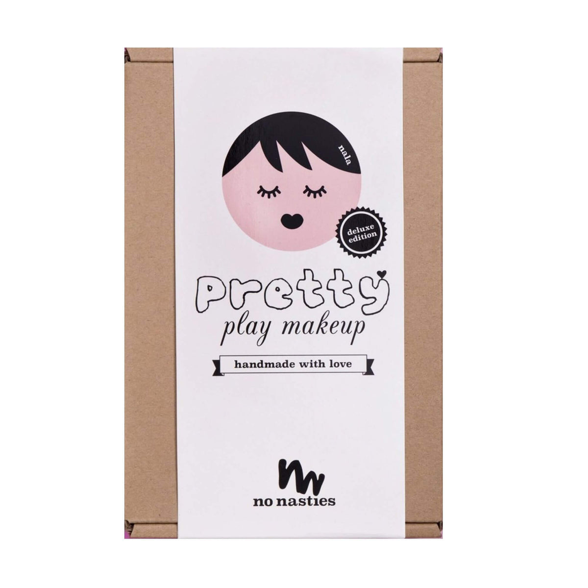 No Nasties Kids NZ pink natural makeup setNala Deluxe Makeup with Nail Stickers Clear Cut 